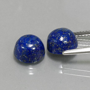  ct natürliche blauer Lapislazuli-Edelsteine, Rundschliff, Lichtundurchlässig