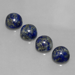 ct natürliche blauer Lapislazuli-Edelsteine, Rundschliff, Lichtundurchlässig