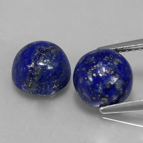  ct natürliche blauer Lapislazuli-Edelsteine, Rundschliff, Lichtundurchlässig