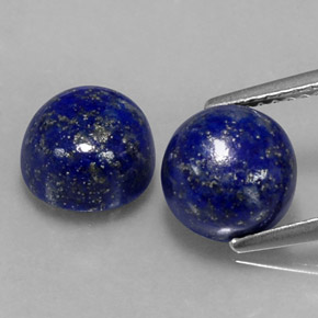  ct natürliche blauer Lapislazuli-Edelsteine, Rundschliff, Lichtundurchlässig