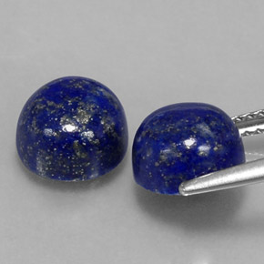  ct natürliche blauer Lapislazuli-Edelsteine, Rundschliff, Lichtundurchlässig