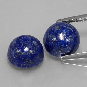  ct natürliche blauer Lapislazuli-Edelsteine, Rundschliff, Lichtundurchlässig