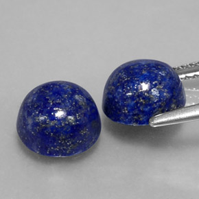  ct natürliche blauer Lapislazuli-Edelsteine, Rundschliff, Lichtundurchlässig
