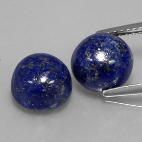  ct natürliche blauer Lapislazuli-Edelsteine, Rundschliff, Lichtundurchlässig