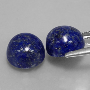  ct natürliche blauer Lapislazuli-Edelsteine, Rundschliff, Lichtundurchlässig