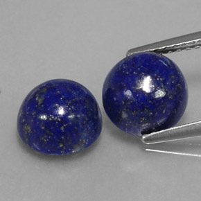  ct natürliche blauer Lapislazuli-Edelsteine, Rundschliff, Lichtundurchlässig