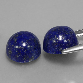  ct natürliche blauer Lapislazuli-Edelsteine, Rundschliff, Lichtundurchlässig
