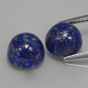 ct natürliche blauer Lapislazuli-Edelsteine, Rundschliff, Lichtundurchlässig