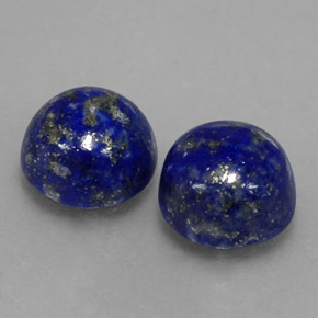  ct natürliche blauer Lapislazuli-Edelsteine, Rundschliff, Lichtundurchlässig