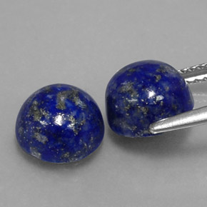  ct natürliche blauer Lapislazuli-Edelsteine, Rundschliff, Lichtundurchlässig