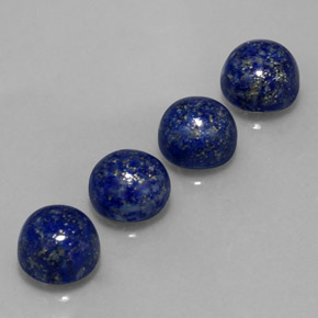  ct natürliche blauer Lapislazuli-Edelsteine, Rundschliff, Lichtundurchlässig