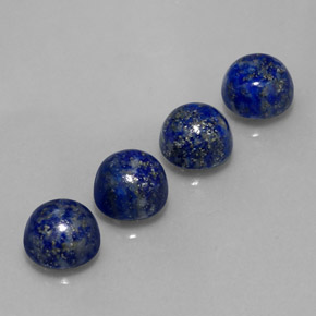  ct natürliche blauer Lapislazuli-Edelsteine, Rundschliff, Lichtundurchlässig