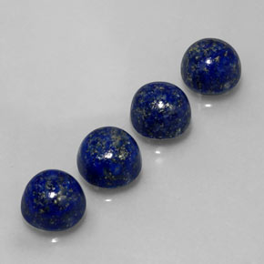  ct natürliche blauer Lapislazuli-Edelsteine, Rundschliff, Lichtundurchlässig