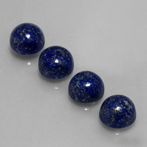  ct natürliche blauer Lapislazuli-Edelsteine, Rundschliff, Lichtundurchlässig