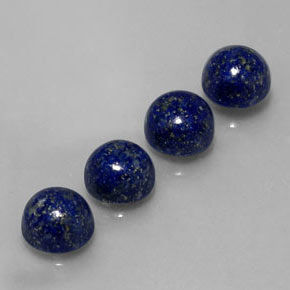  ct natürliche blauer Lapislazuli-Edelsteine, Rundschliff, Lichtundurchlässig