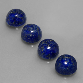  ct natürliche blauer Lapislazuli-Edelsteine, Rundschliff, Lichtundurchlässig