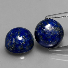  ct natürliche blauer Lapislazuli-Edelsteine, Rundschliff, Lichtundurchlässig