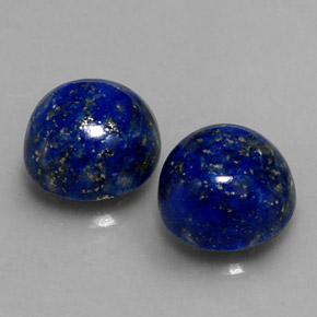  ct natürliche blauer Lapislazuli-Edelsteine, Rundschliff, Lichtundurchlässig