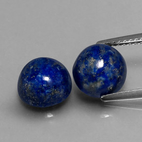  ct natürliche blauer Lapislazuli-Edelsteine, Rundschliff, Lichtundurchlässig