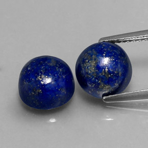  ct natürliche blauer Lapislazuli-Edelsteine, Rundschliff, Lichtundurchlässig