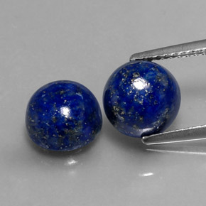  ct natürliche blauer Lapislazuli-Edelsteine, Rundschliff, Lichtundurchlässig
