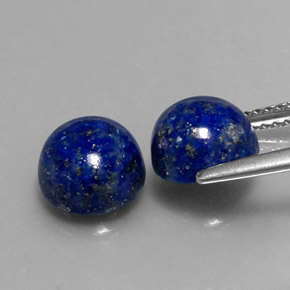  ct natürliche blauer Lapislazuli-Edelsteine, Rundschliff, Lichtundurchlässig