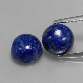  ct natürliche blauer Lapislazuli-Edelsteine, Rundschliff, Lichtundurchlässig