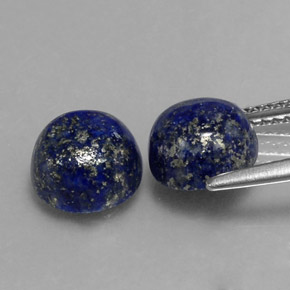  ct natürliche blauer Lapislazuli-Edelsteine, Rundschliff, Lichtundurchlässig