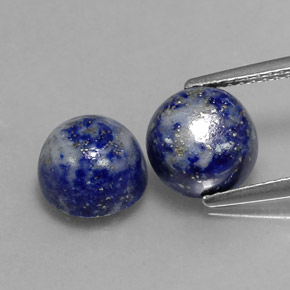  ct natürliche blauer Lapislazuli-Edelsteine, Rundschliff, Lichtundurchlässig
