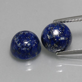  ct natürliche blauer Lapislazuli-Edelsteine, Rundschliff, Lichtundurchlässig