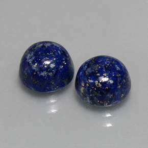  ct natürliche blauer Lapislazuli-Edelsteine, Rundschliff, Lichtundurchlässig