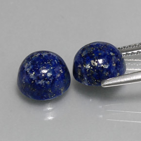  ct natürliche blauer Lapislazuli-Edelsteine, Rundschliff, Lichtundurchlässig