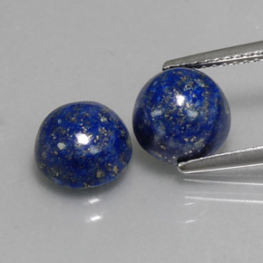  ct natürliche blauer Lapislazuli-Edelsteine, Rundschliff, Lichtundurchlässig