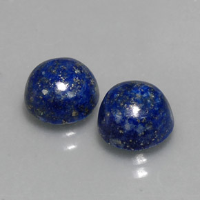  ct natürliche blauer Lapislazuli-Edelsteine, Rundschliff, Lichtundurchlässig