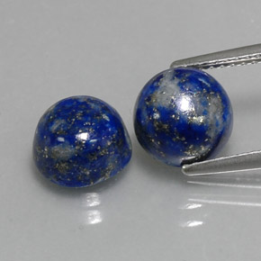  ct natürliche blauer Lapislazuli-Edelsteine, Rundschliff, Lichtundurchlässig