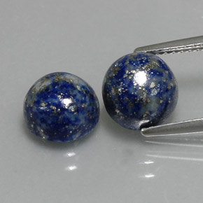  ct natürliche blauer Lapislazuli-Edelsteine, Rundschliff, Lichtundurchlässig