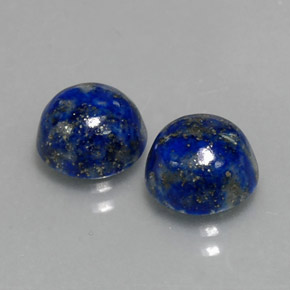  ct natürliche blauer Lapislazuli-Edelsteine, Rundschliff, Lichtundurchlässig