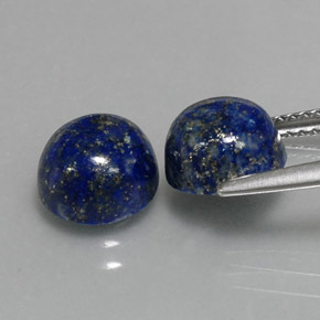  ct natürliche blauer Lapislazuli-Edelsteine, Rundschliff, Lichtundurchlässig