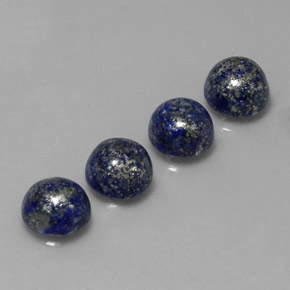  ct natürliche blauer Lapislazuli-Edelsteine, Rundschliff, Lichtundurchlässig