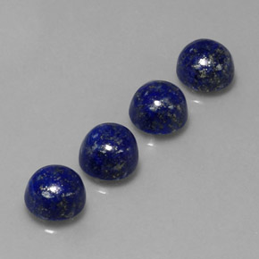  ct natürliche blauer Lapislazuli-Edelsteine, Rundschliff, Lichtundurchlässig