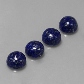  ct natürliche blauer Lapislazuli-Edelsteine, Rundschliff, Lichtundurchlässig