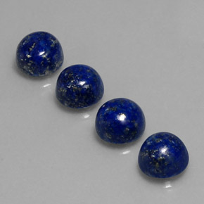  ct natürliche blauer Lapislazuli-Edelsteine, Rundschliff, Lichtundurchlässig