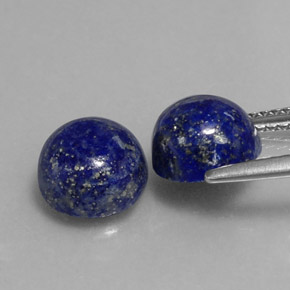 ct natürliche blauer Lapislazuli-Edelsteine, Rundschliff, Lichtundurchlässig