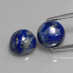  ct natürliche blauer Lapislazuli-Edelsteine, Rundschliff, Lichtundurchlässig