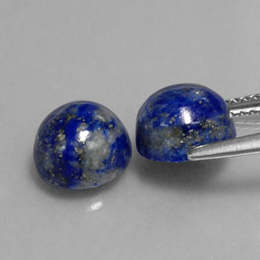 ct natürliche blauer Lapislazuli-Edelsteine, Rundschliff, Lichtundurchlässig