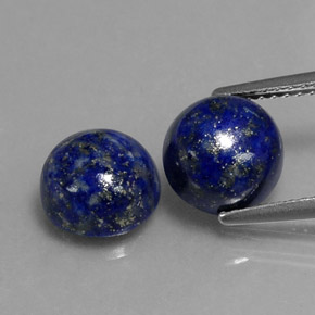  ct natürliche blauer Lapislazuli-Edelsteine, Rundschliff, Lichtundurchlässig