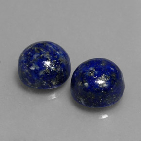  ct natürliche blauer Lapislazuli-Edelsteine, Rundschliff, Lichtundurchlässig