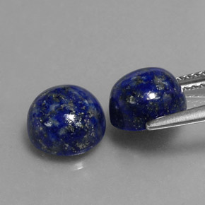  ct natürliche blauer Lapislazuli-Edelsteine, Rundschliff, Lichtundurchlässig
