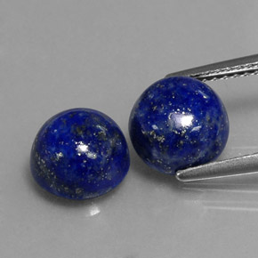  ct natürliche blauer Lapislazuli-Edelsteine, Rundschliff, Lichtundurchlässig