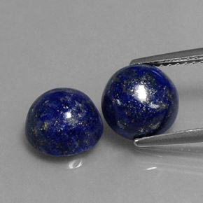  ct natürliche blauer Lapislazuli-Edelsteine, Rundschliff, Lichtundurchlässig